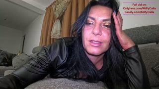 Smoking Submissive MILF – Masturbation, Dirty Talk &amp; Leather Fetish 304- preview