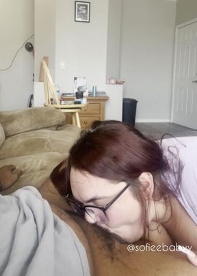Cum on my glasses