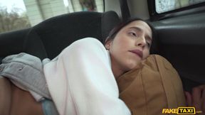 Fiery Latina vixen enthralls with charm in a steamy taxi adventure