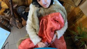 milfycalla- blow-job, fuck and pee play while wearing a fur coat and boots 201