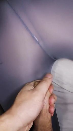 Powerful moment from "Space Leggings on a CRAZY beautiful Ass! Give me CUM please!"