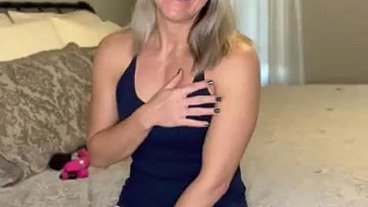 After gym quickie solo dildo play