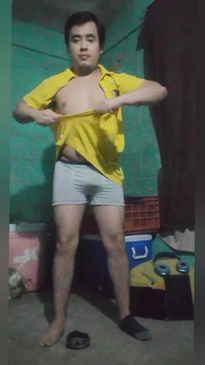 Jesus in boxer pulling his penis #137