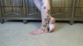 Pink Polish and Rough Crusty Heels