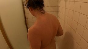 soapy stepmom needs help in the shower