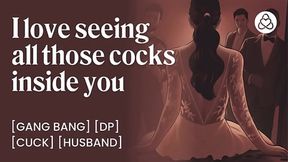 Wedding Night Threesome Fantasy &#x2013; Bride Fucked by 3 Men ASMR Porn