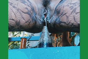 Sarah Fonteyna breaks the record mega dildo
