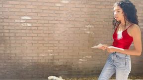 Aria Nicole prank pee desperation HIDEF