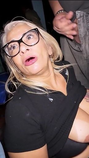 Best Cumshots on the Face and Mouth That Males Gave at Blondeliberal in the Cinema and Porn Theater