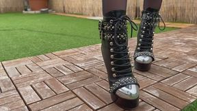 Boot & Ass Worship NEW video in Milan POV JOI