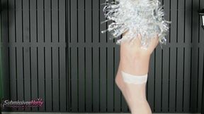 SubmissiveeHotty introduces Critter for another scene whipping her ass and a handstand