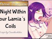 Extended Patreon Preview: A Night Within Your Lamia's Coils Part 1