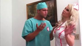 Dr gets rough with Brooke's spread-legs &mdash;  clit-rub bliss