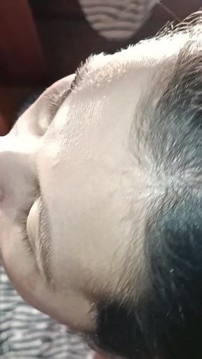 Practicing Blowjob with a Dildo