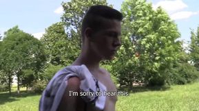 Supah cock-squeezing Czech twink with tight lil butt hole