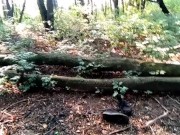 White socks POV outdoor walking, worshiping and making them dirty