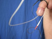 Hot orgasm from sounding ESTIM to cum in the tubule