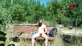 Jerking off in the park part 2