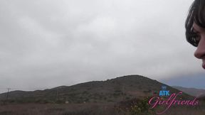 Sweet Remi Raw's hidden car blowjob during a wild vacation escape
