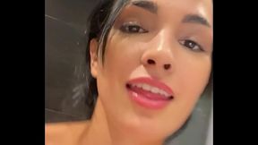 Before the shower I'_m so horny, with new white lingerie CLAUDIA BAVEL PORNSTAR