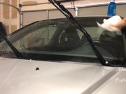 Stud N Briefs Cleans Car Windows 1