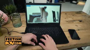 Sexy Sybil's steamy French POV footjob
