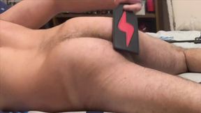 Self Spanking on the bed