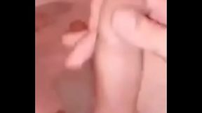 Hubby mastrubate in bathroom