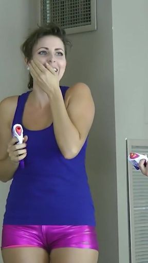 The second strip body shot lands squarely on her pussy   Clip 1