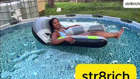 girl next door fuck around and find out this what happens when you got a pool in the hood