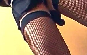 Lusty tranny is happy with all poses fucking