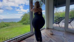 After Hike Risky Window Sex with Curvy Girl in Tight Leggings - Projectfundiary
