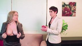 Twisted threeway threesome starring Aiden Starr, Lily Cade, and Vanessa Veracruz