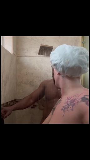 Memorable moment from &quot;SHOWER SEX WITH BBC BULL&quot;