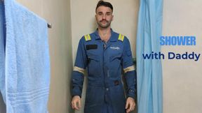 Shower with Daddy in Uniform