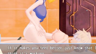 Naughty cosplay babe delivers secret milk using her milk delivery tool