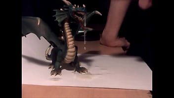 Toy Dragon Cum Holder