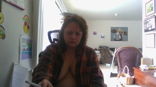 Morning Smoke and Masturbation in the Desk Chair...