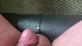 Lee Przybylowicz prematurely ejaculates without getting hard after pulling a dildo out of his sissy ass