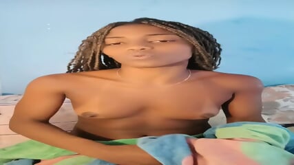 Black girl take a shower naked body
