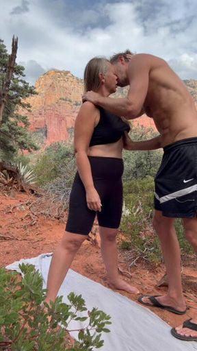 Partner Play out on the trail in Sedona