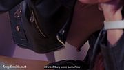 "Psychologist in Sheer Tights and No Panties Catches the Guy Staring