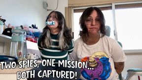 Two Spies, Failed Mission! GagTalk, Mocking, Mouth Stuffing. English Spanish Talk