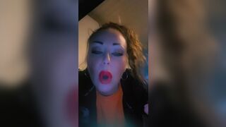 BambiAmbita and Red Glossy Lips Smoking Episode Part 20