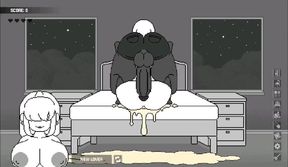 The most crazy futanari game - wife's bedroom gameplay