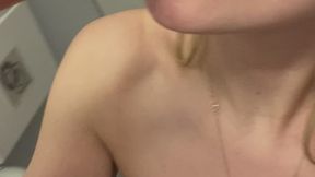 Mayday: Messy gagging on a plane before pussy riding and tits bouncing