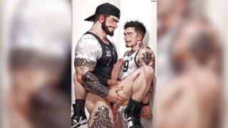 Eiaculazione interna da grosso cazzo per il culo stretto di un gay maturo e solitario