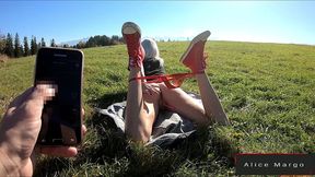 remote control that sexy pussy in the mountains!