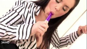 Anna Lovato and Kaia Kane explore passionate lesbian fantasies with toys and fingering