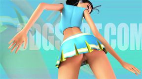 3DGSPOT - Big Titties Futanari Fucks Her Pussy With A Tiny Futanari! 3D CARTOON PORN!